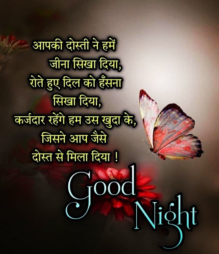 Cute Good Night Images In Hindi